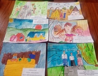 В рамках мероприятий, посвященных Году семьи, прошел конкурс рисунков «Я и моя семья».